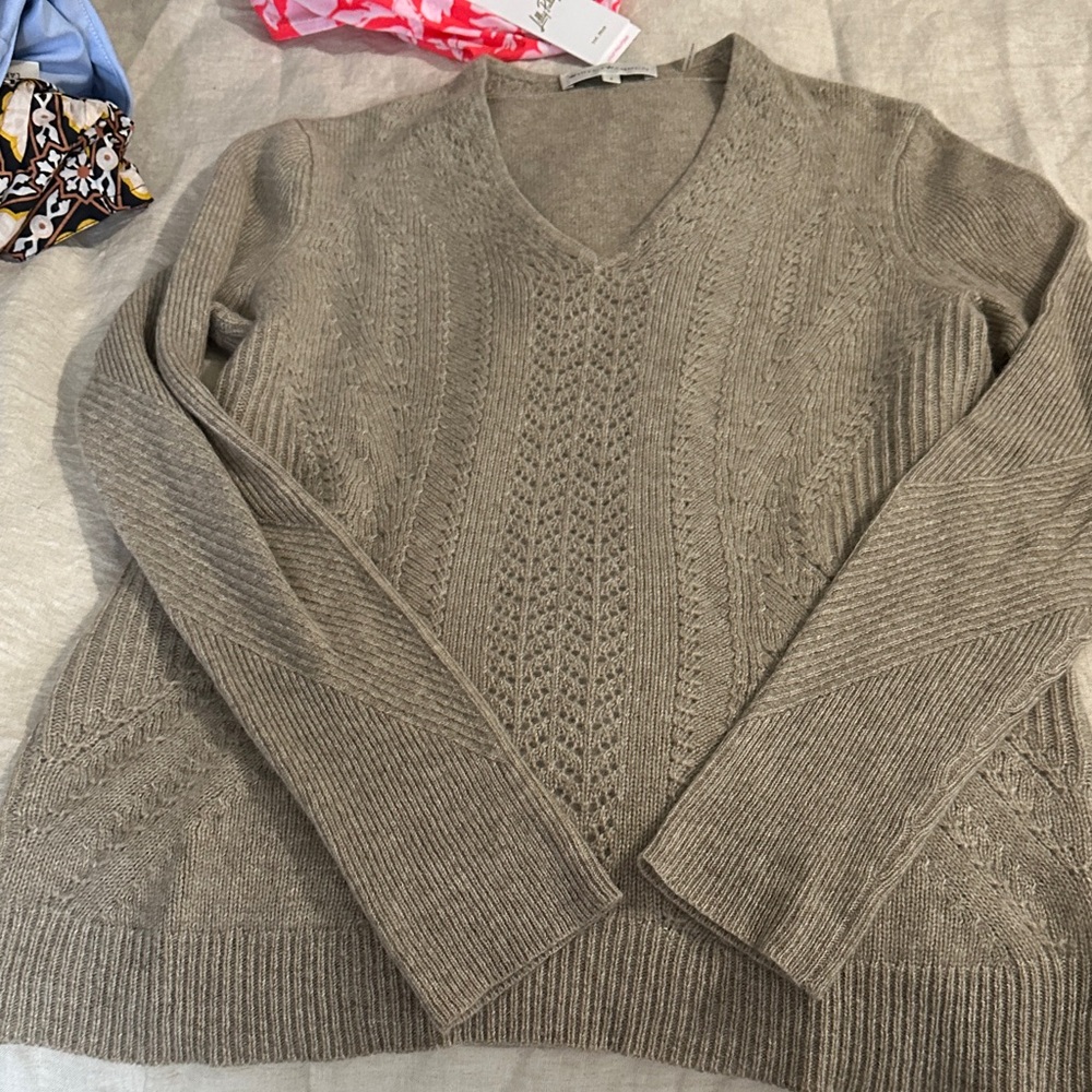 White + Warren sweater small